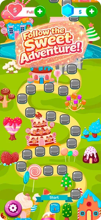 game screenshot on a phone of advature game